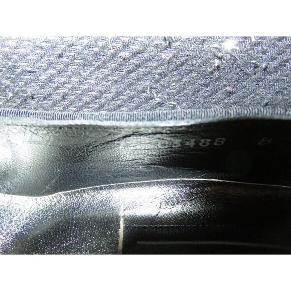 Stuart Weitzman Vintage Italian Leather Black Sequined Pumps size 7.5 - Picture 12 of 12